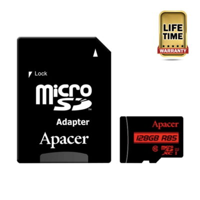 Apacer R85 128GB MicroSDHC UHS-I U1 Class10 Memory Card with Adapter