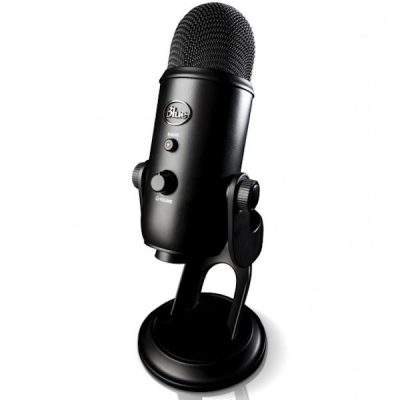 Blue Yeti Microphone (Blackout Edition)- World’s #1 USB Microphone
