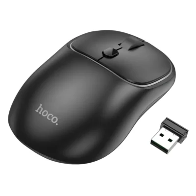 HOCO GM25 Dual-Mode Wireless Bluetooth 2.4G Silent Mouse – Black color