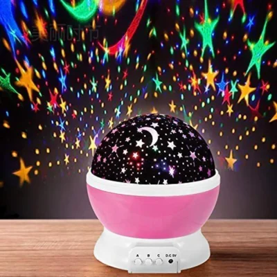Star Master Dream Rotating Projection Lamp – Pink Color