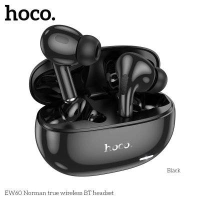 Hoco EW60 Plus Norman True Wireless ANC BT Headset – Black Color
